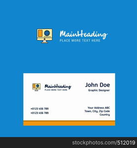 Internet browsing logo Design with business card template. Elegant corporate identity. - Vector