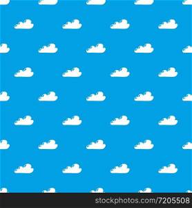 Internet cloud pattern vector seamless blue repeat for any use. Internet cloud pattern vector seamless blue