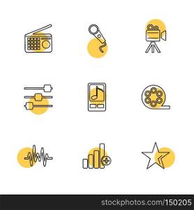 internet , connecetivity , network , equlilizer , battery , cell , wifi , sim , microphone , icon, vector, design, flat, collection, style, creative, icons