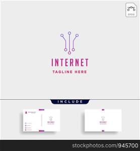 internet connection simple logo design vector communication symbol icon sign isolated. internet connection simple logo design vector communication symbol icon sign