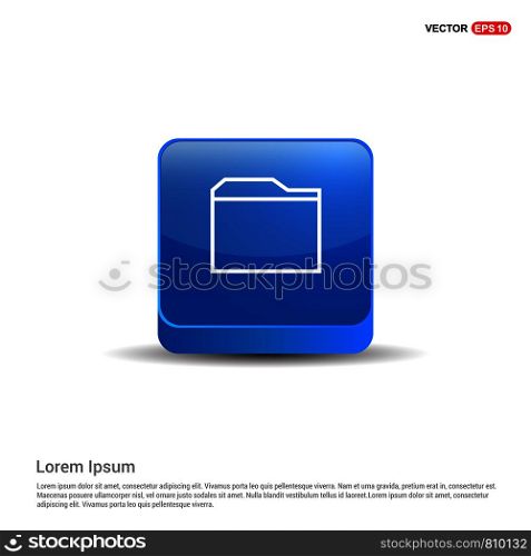 Internet file icon - 3d Blue Button.