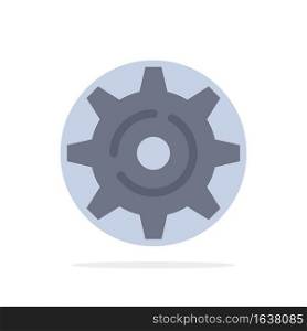 Internet, Gear, Setting Abstract Circle Background Flat color Icon
