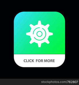 Internet, Gear, Setting Mobile App Button. Android and IOS Glyph Version