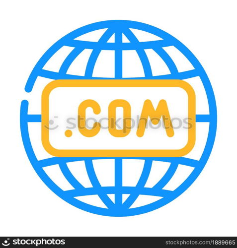 internet globalization color icon vector. internet globalization sign. isolated symbol illustration. internet globalization color icon vector illustration
