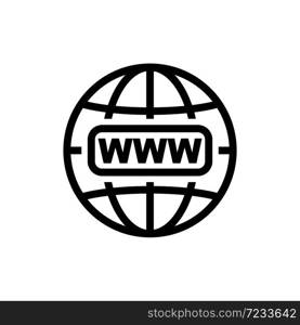 internet globe icon vector design template