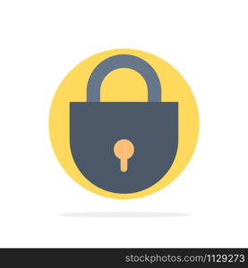 Internet, Lock, Locked, Security Abstract Circle Background Flat color Icon