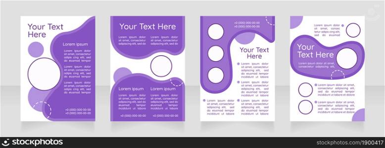 Internet marketing blank brochure layout design. Building business online. Vertical poster template set with empty copy space for text. Premade corporate reports collection. Editable flyer paper pages. Internet marketing blank brochure layout design