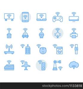 Internet of things related icon and symbol set