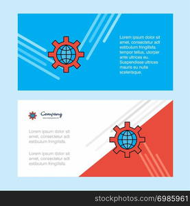 Internet setting abstract corporate business banner template, horizontal advertising business banner.