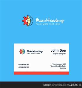 Internet setting logo Design with business card template. Elegant corporate identity. - Vector