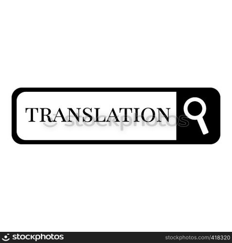 Internet translation icon. Simple illustration of internet translation vector icon for web. Internet translation icon, simple style