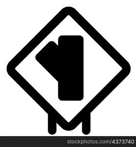 Intersection cutoff from Highway to left side