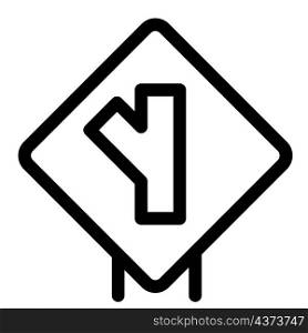 Intersection cutoff from Highway to left side