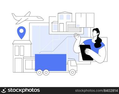 Interurban migration abstract concept vector illustration. Movement of people, census metropolitan area, buying ticket, traveling by plane train car, people with bags suitcases abstract metaphor.. Interurban migration abstract concept vector illustration.