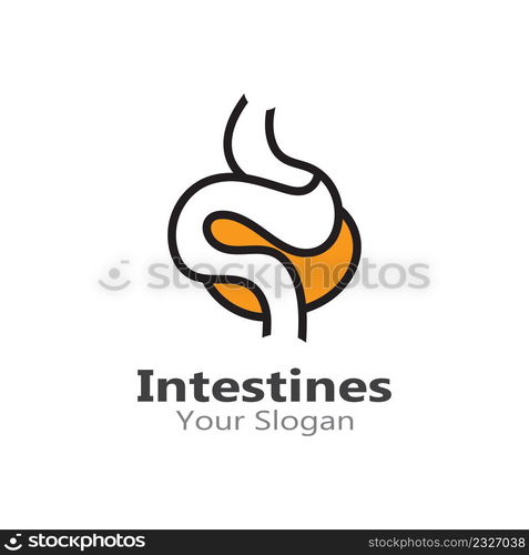 Intestine human Logo Collections Intestine Organ medical design