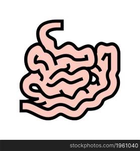 intestine human organ color icon vector. intestine human organ sign. isolated symbol illustration. intestine human organ color icon vector illustration