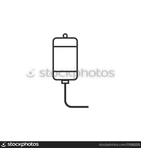 Intravenous icon design template vector isolated illustration. Intravenous icon design template vector isolated