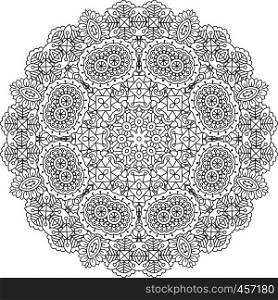 Intricate geometric pattern on white background with beautiful ornate geometric shapes. Intricate geometric pattern on white background
