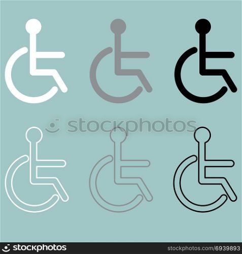 Invalid icon handiccapped person disabled or disabled person.. Invalid icon handiccapped person disabled or disabled person. Set icons.