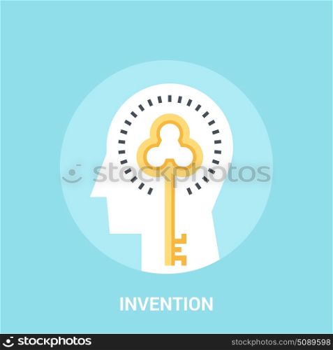 invention icon concept. Abstract vector illustration of invention icon concept