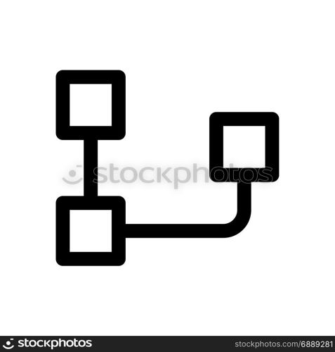 inverted organization chart, icon on isolated background