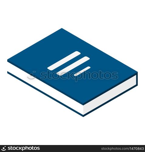 Investment book icon. Isometric of investment book vector icon for web design isolated on white background. Investment book icon, isometric style