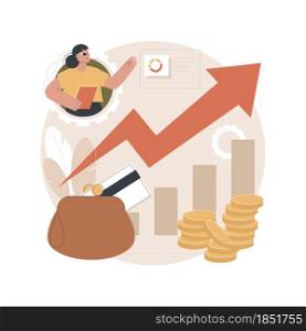 Investment fund abstract concept vector illustration. Investment trust, shareholder scheme, fund creation, business opportunities, corporate venture capital, hedge fund leverage abstract metaphor.. Investment fund abstract concept vector illustration.
