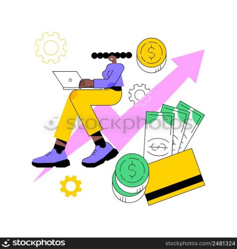 Investment fund abstract concept vector illustration. Investment trust, shareholder scheme, fund creation, business opportunities, corporate venture capital, hedge fund leverage abstract metaphor.. Investment fund abstract concept vector illustration.