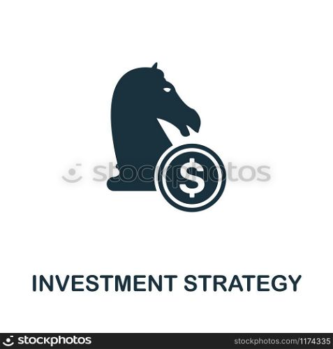 Investment Strategy vector icon illustration. Creative sign from investment icons collection. Filled flat Investment Strategy icon for computer and mobile. Symbol, logo vector graphics.. Investment Strategy vector icon symbol. Creative sign from investment icons collection. Filled flat Investment Strategy icon for computer and mobile