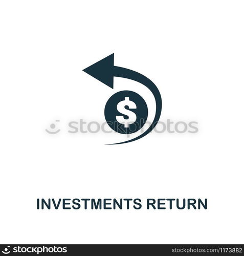 Investments Return icon. Premium style design from crowdfunding collection. UX and UI. Pixel perfect investments return icon. For web design, apps, software, printing usage.. Investments Return icon. Premium style design from crowdfunding icon collection. UI and UX. Pixel perfect investments return icon. For web design, apps, software, print usage.