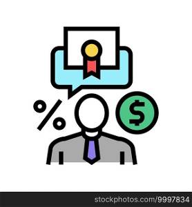investor business color icon vector. investor business sign. isolated symbol illustration. investor business color icon vector illustration