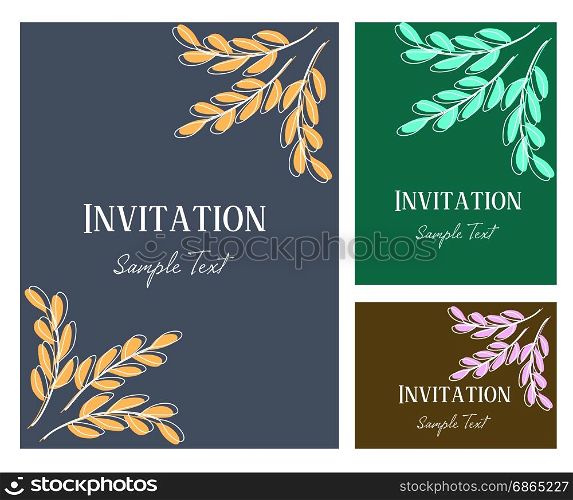 Invitation card vector illustration