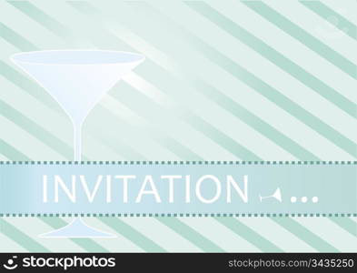 Invitation for cocktail party or fancy event