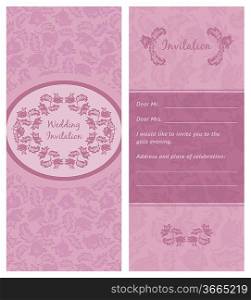 invitation wedding , ornament-flowers, background