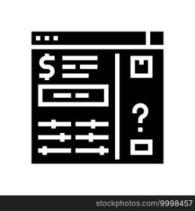 invoice approvals and disputes glyph icon vector. invoice approvals and disputes sign. isolated contour symbol black illustration. invoice approvals and disputes glyph icon vector illustration