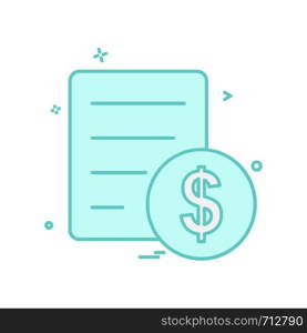 Invoice icon design vector