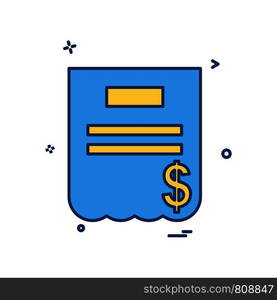 Invoice icon design vector