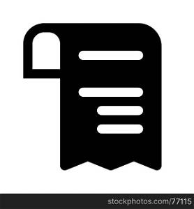invoice, icon on isolated background