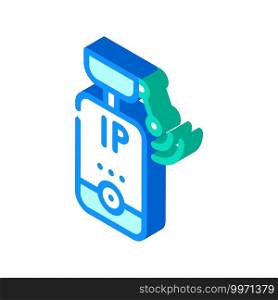 ip camera isometric icon vector. ip camera sign. isolated symbol illustration. ip camera isometric icon vector illustration color