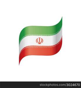 Iran flag, vector illustration. Iran flag, vector illustration on a white background