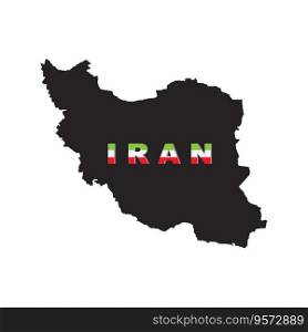 IRAN map icon vector illustration symbol design