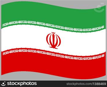 Iran National flag. original color and proportion. Simply vector illustration background, from all world countries flag set for design, education, icon, icon, isolated object and symbol for data visualisation