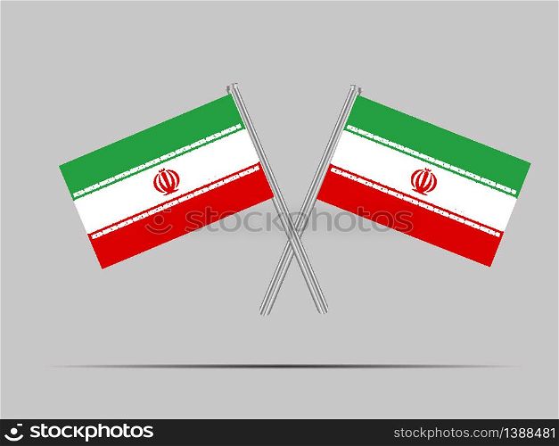 Iran National flag. original color and proportion. Simply vector illustration background, from all world countries flag set for design, education, icon, icon, isolated object and symbol for data visualisation