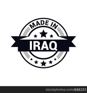 Iraq stamp design vector