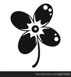 Ireland clover icon simple vector. Four leaf. Irish luck. Ireland clover icon simple vector. Four leaf