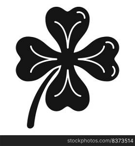Ireland day clover icon simple vector. Irish luck. Lucky shape. Ireland day clover icon simple vector. Irish luck