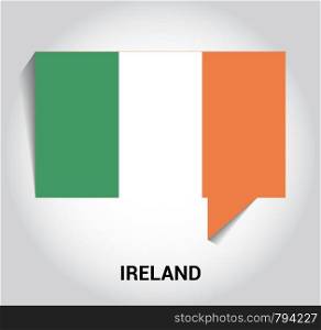 Ireland flag design vector