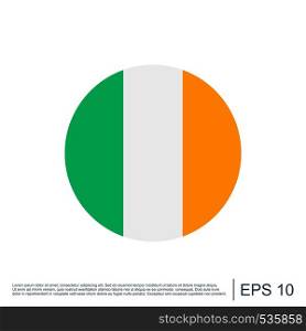 Ireland Flag Icon Template