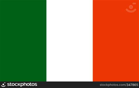 Ireland flag image for any design in simple style. Ireland flag image