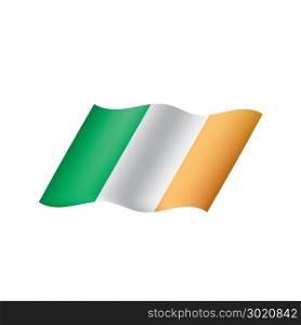 Ireland flag, vector illustration. Ireland flag, vector illustration on a white background